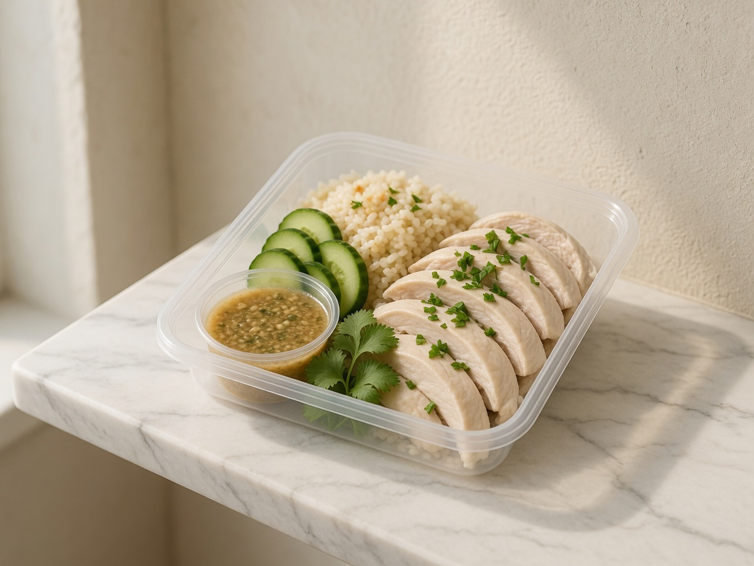 Khao mun gai lunch box